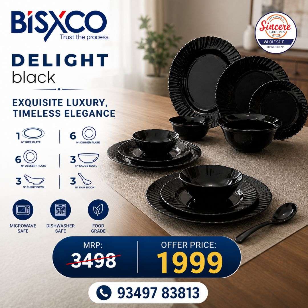 DELIGHT BLACK DINNER SET - Image 2