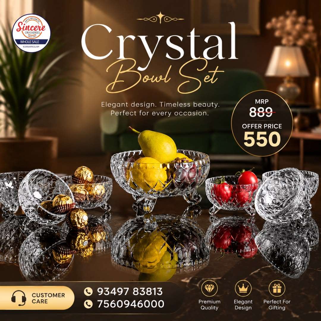 CRYSTAL BOWL SET