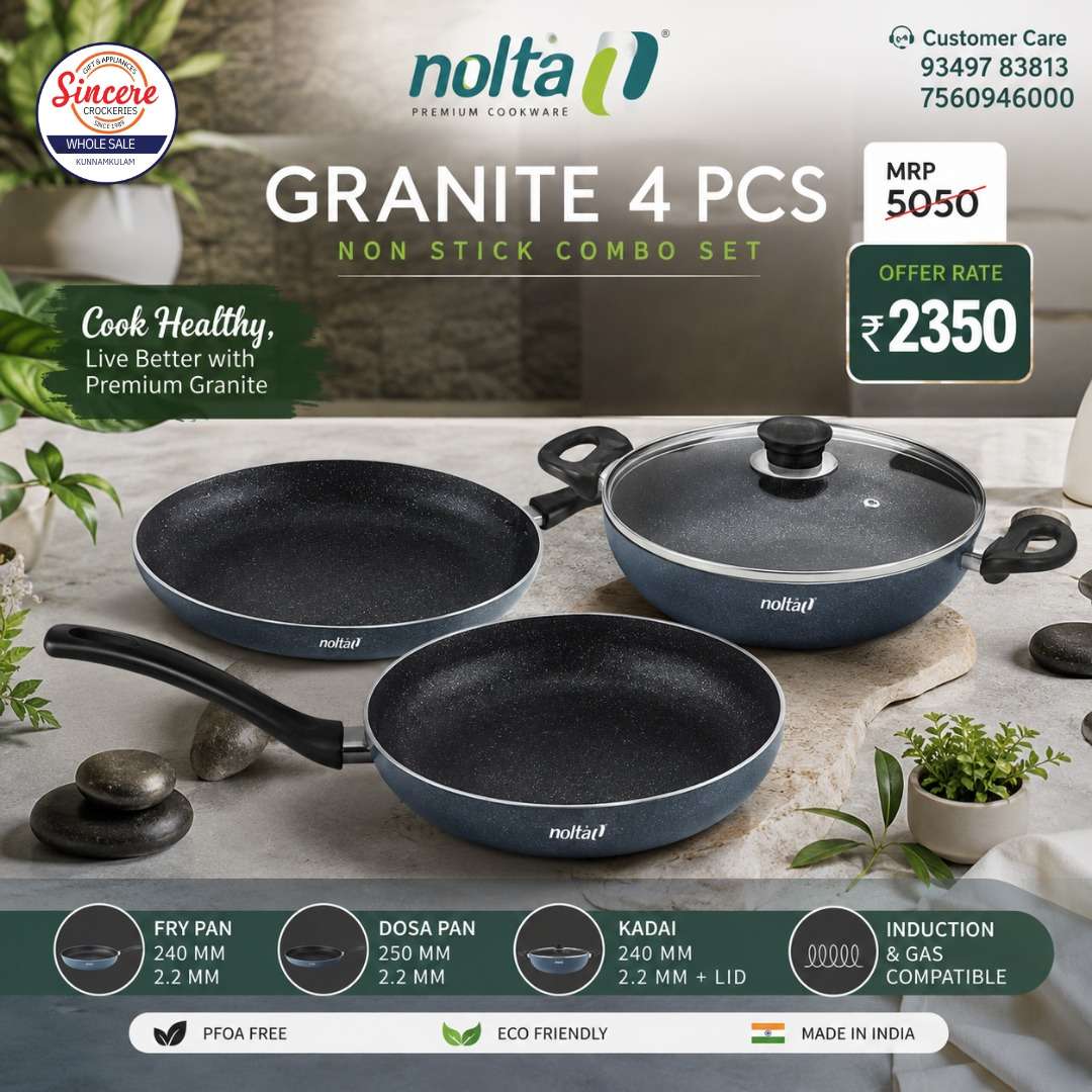 NOLTA GRANITE 4 PCS NON STICK COMBO SET - Image 2