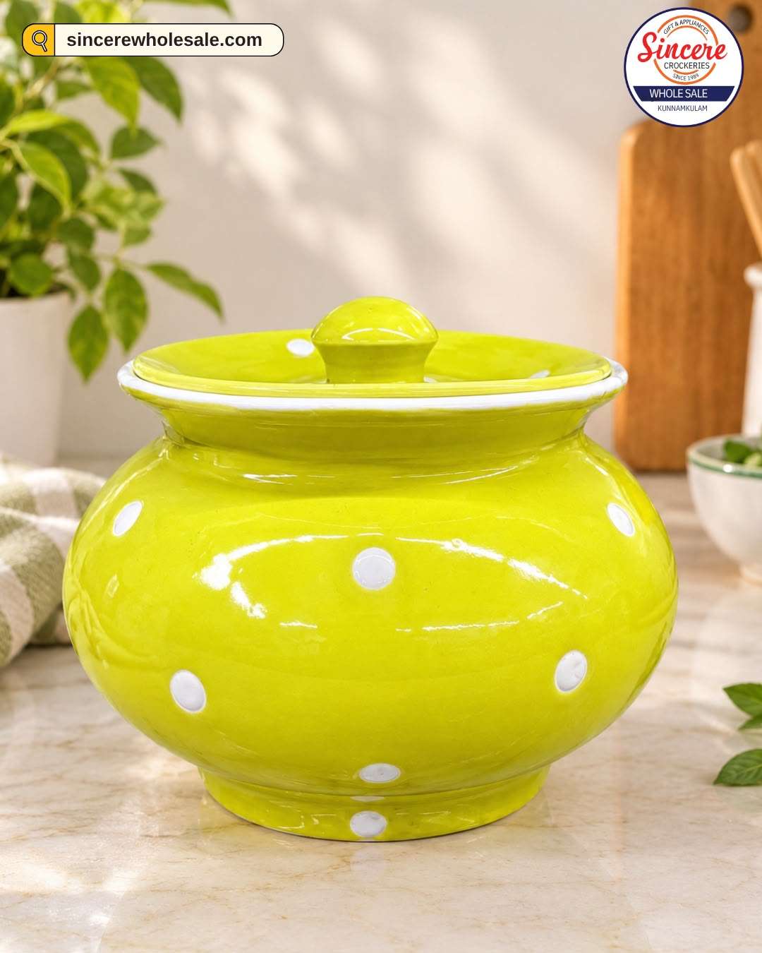 CERAMIC JAR WITH LID - Image 2