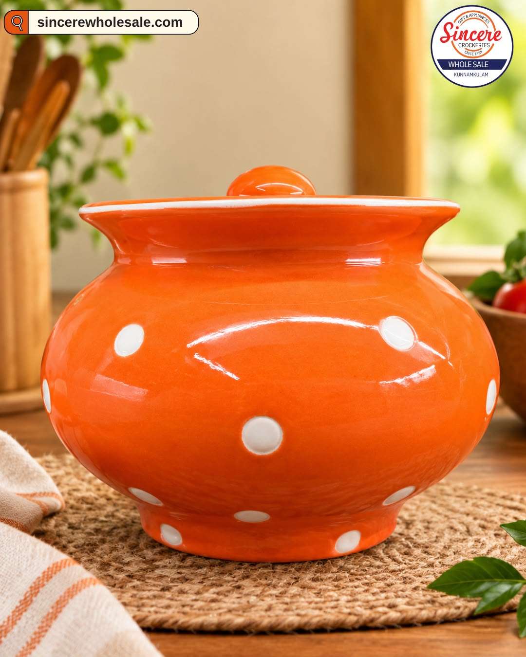 CERAMIC JAR WITH LID - Image 3